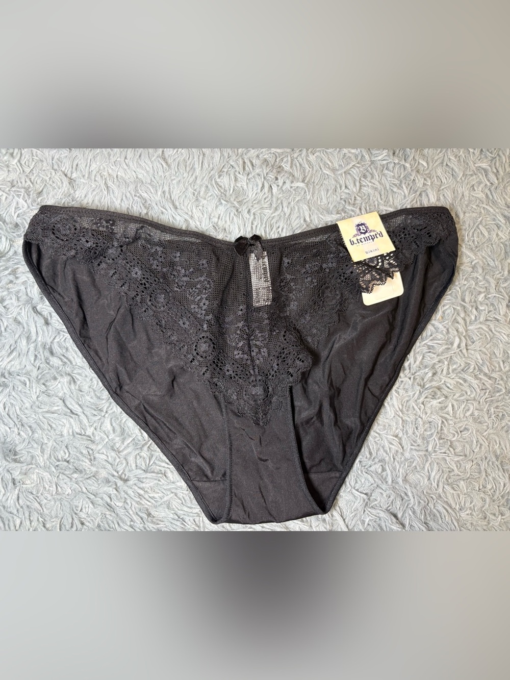 B.tempt’d Black Lace Bikini Panty